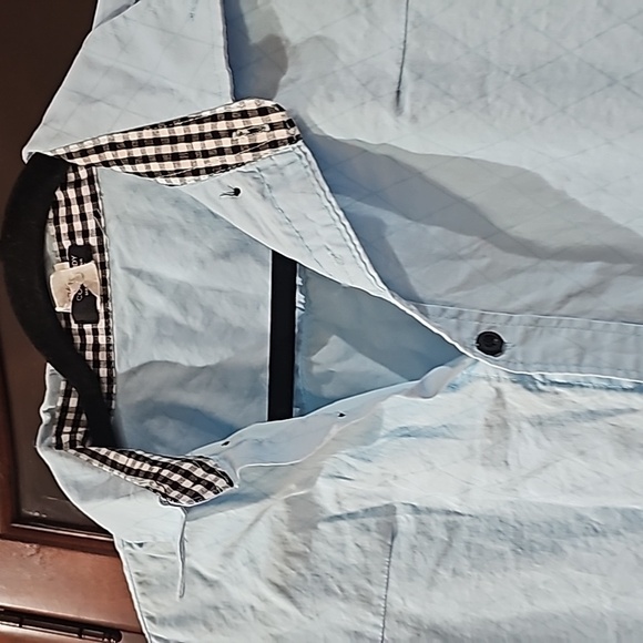 Amazon COOFANDY Crisp Cotton Shirt Contrast Trim Long sleeves large - Picture 7 of 11